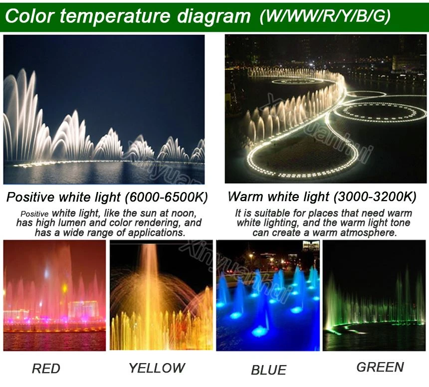 pond fountain light